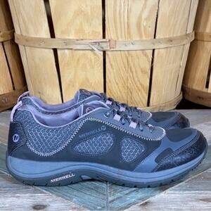 Merrell Andean Lace Black Sea Fog Gray Casual Hiking Walking Shoes Women Size 8